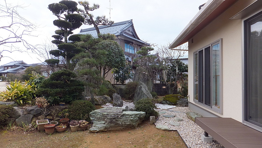 立派な和風庭園　