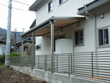 福井　庭　フェンス