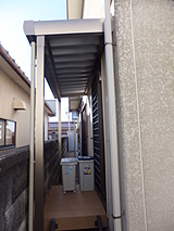 ⑤折板テラスで雪も安心