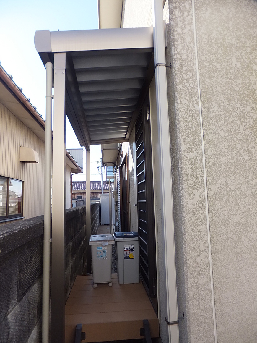 ⑤折板テラスで雪も安心